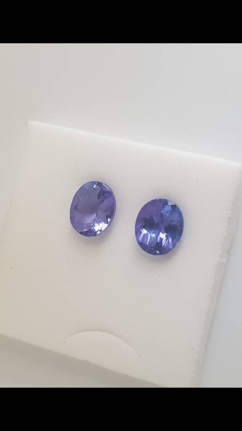 1.76ct CERTIFIED pair Tanzanites